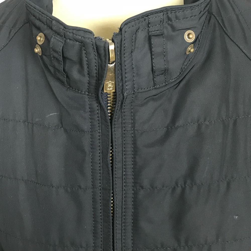 Navy Quilted Jacket - Picture 2 of 9